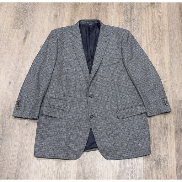 Indochino Gray Wool Blend Blazer Men’s 46R Sport Coat Jacket Surgeon Cuffs - Picture 2 of 16